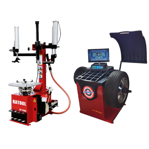 KATOOL KT-T830 & KT-B750 Tire Changer & Wheel Balancer Combo