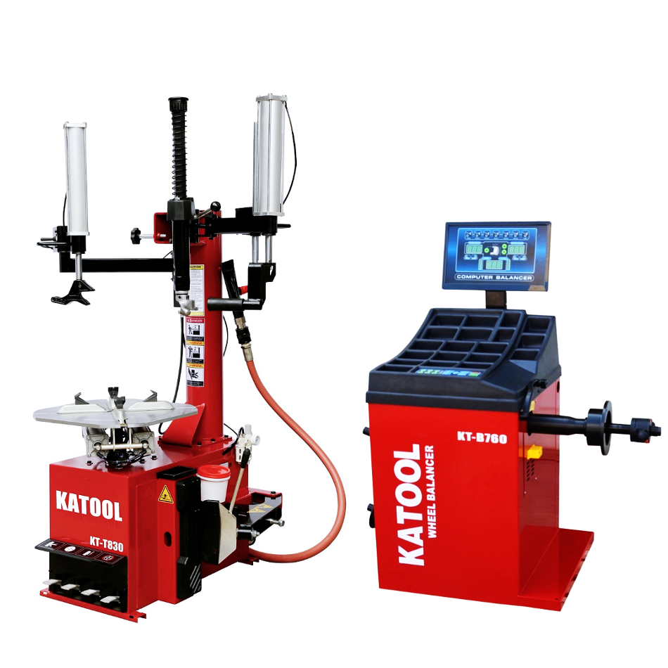 KATOOL KT-T830 & KT-B760 Tire Changer & Wheel Balancer Combo