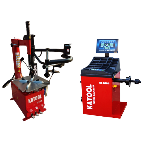 KATOOL KT-T835 & KT-B760 Tire Changer & Wheel Balancer Combo