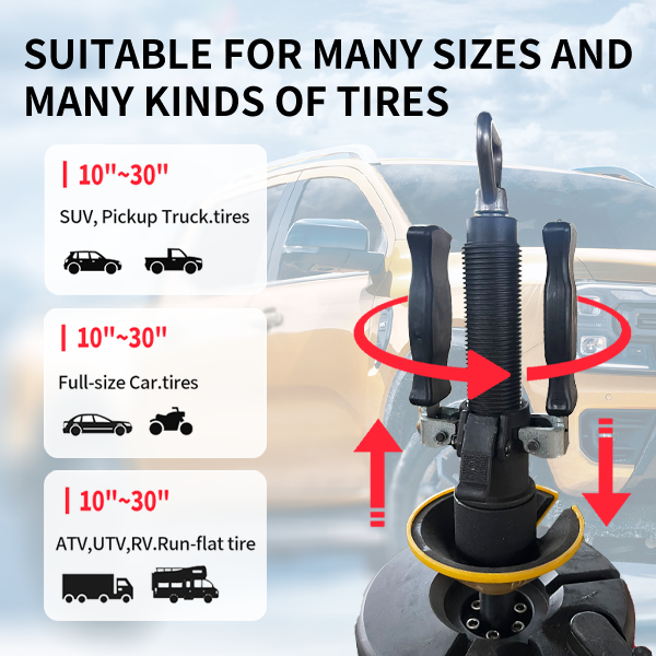 shows the tire size capabilities of the Katool KT-T900