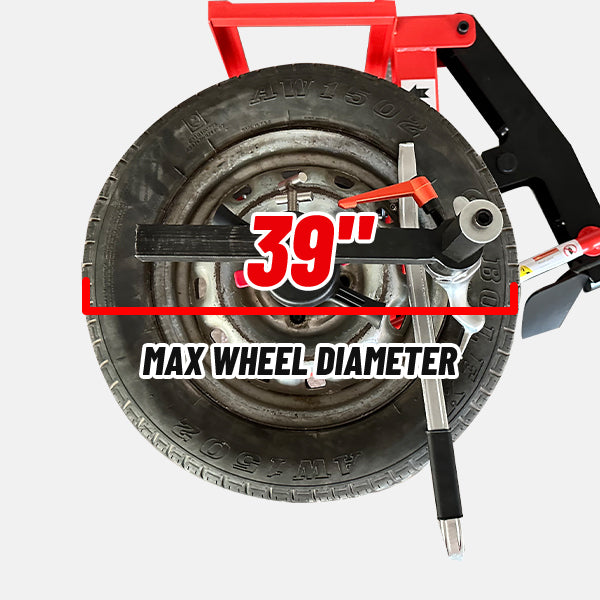 KT-2002 Manual Tire Changer max wheel diameter