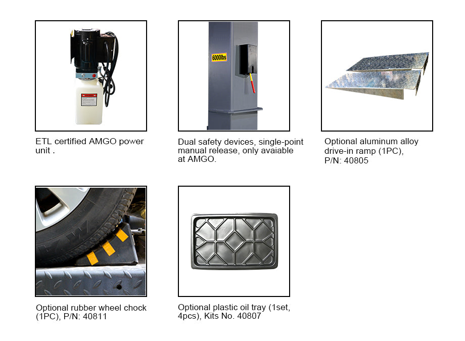 AMGO SPL-6 Single Column Parking Lift