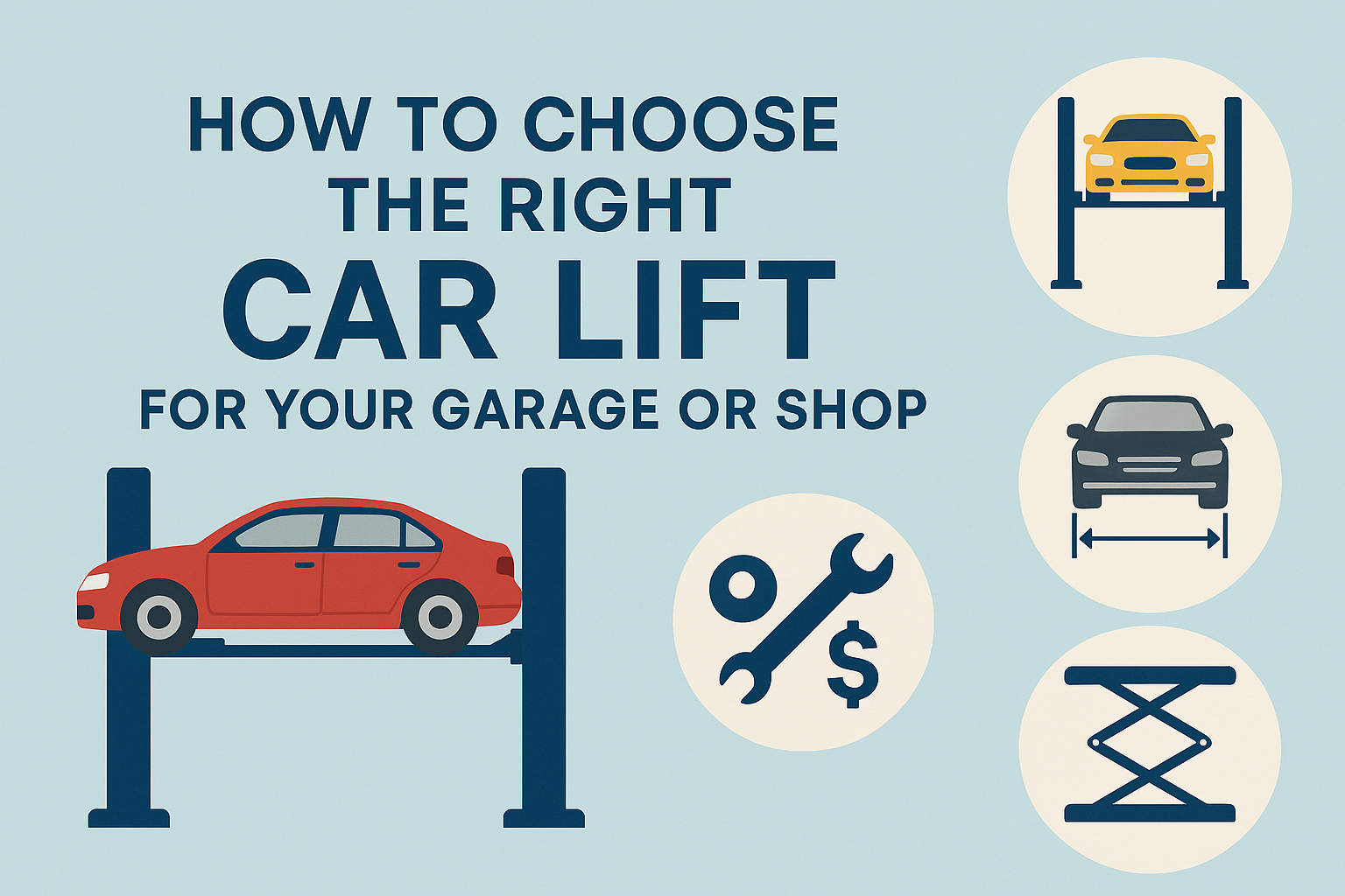 how to choose the right car lift for your garage or shop header image