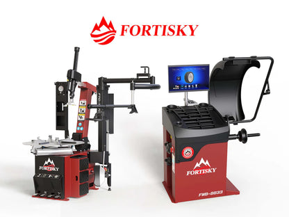 Fortisky 1670-8833 Tilt Back Tire Changer & Dynamic Screen Wheel Balancer Combo