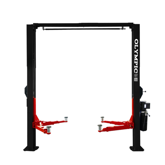 Olympic 2PCFXL-10 10,000‐lb. Symmetric Clear floor Two Post Lift