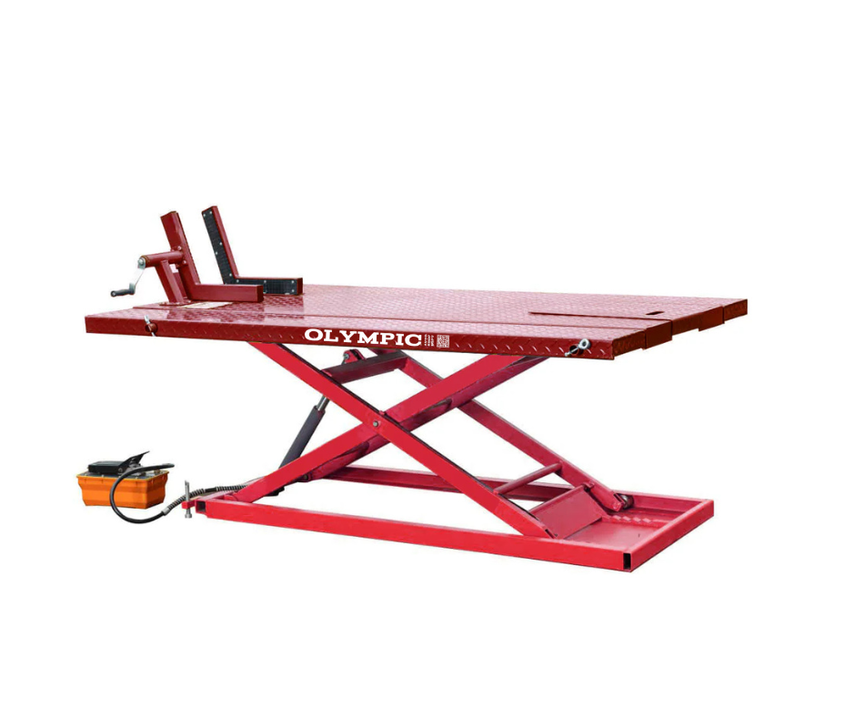 Olympic HDML-15 1,500lb Gold Series Motorcycle / ATV Lift With Side Tables 