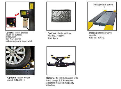 AMGO 409-DPX 9,000lb Double Parking Four Post Lift