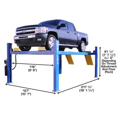 Atlas 414 14,000lb Commercial Four Post Lift