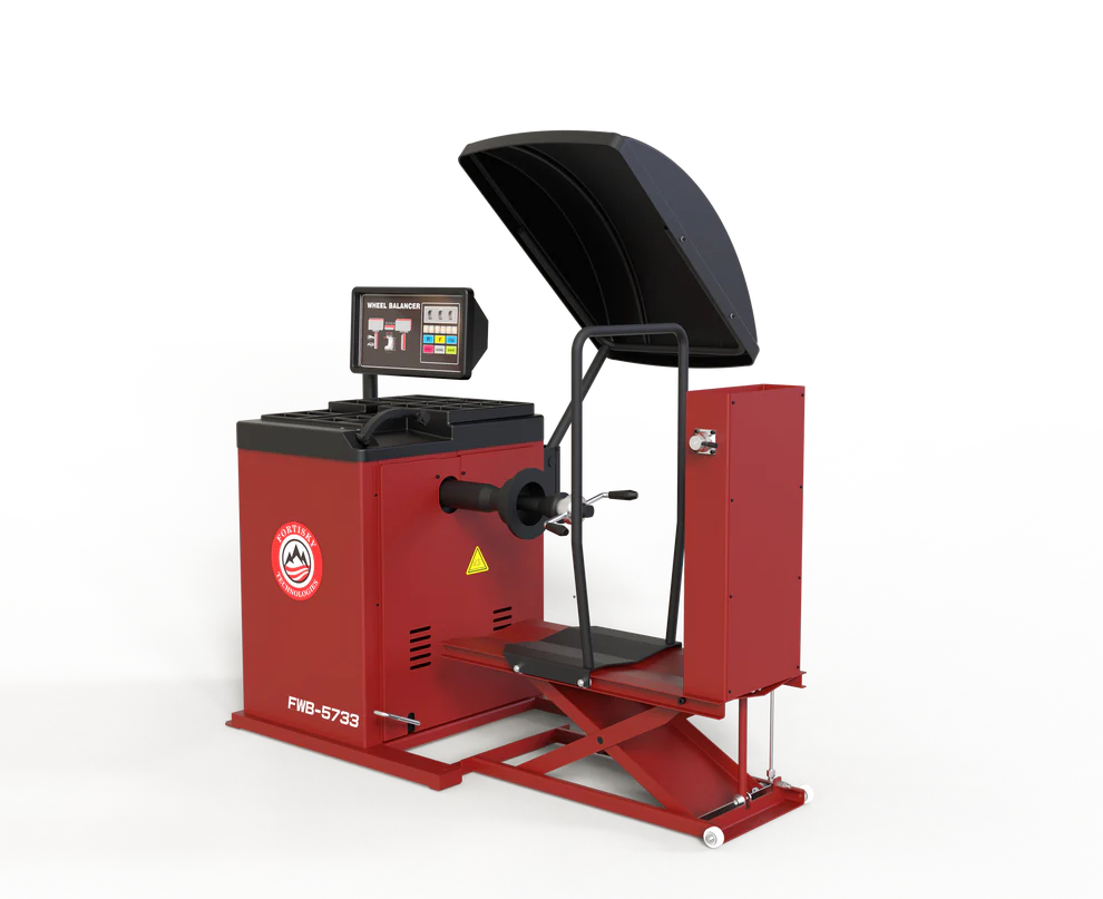 Fortisky FWB-5733 Fully Automatic Truck/Car Wheel Balancer w/Lifting Cart