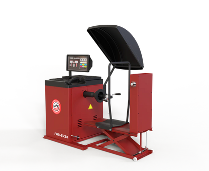 Fortisky FWB-5733 Fully Automatic Truck/Car Wheel Balancer w/Lifting Cart