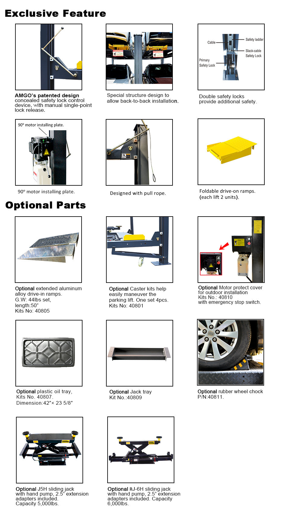 amgo 409-hp features