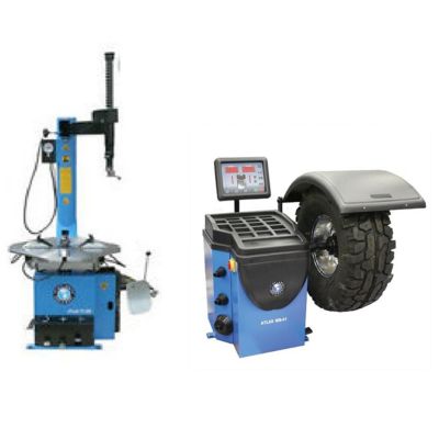 Atlas TC289 Rim Clamp Tire Changer + WB41 Wheel Balancer Combo