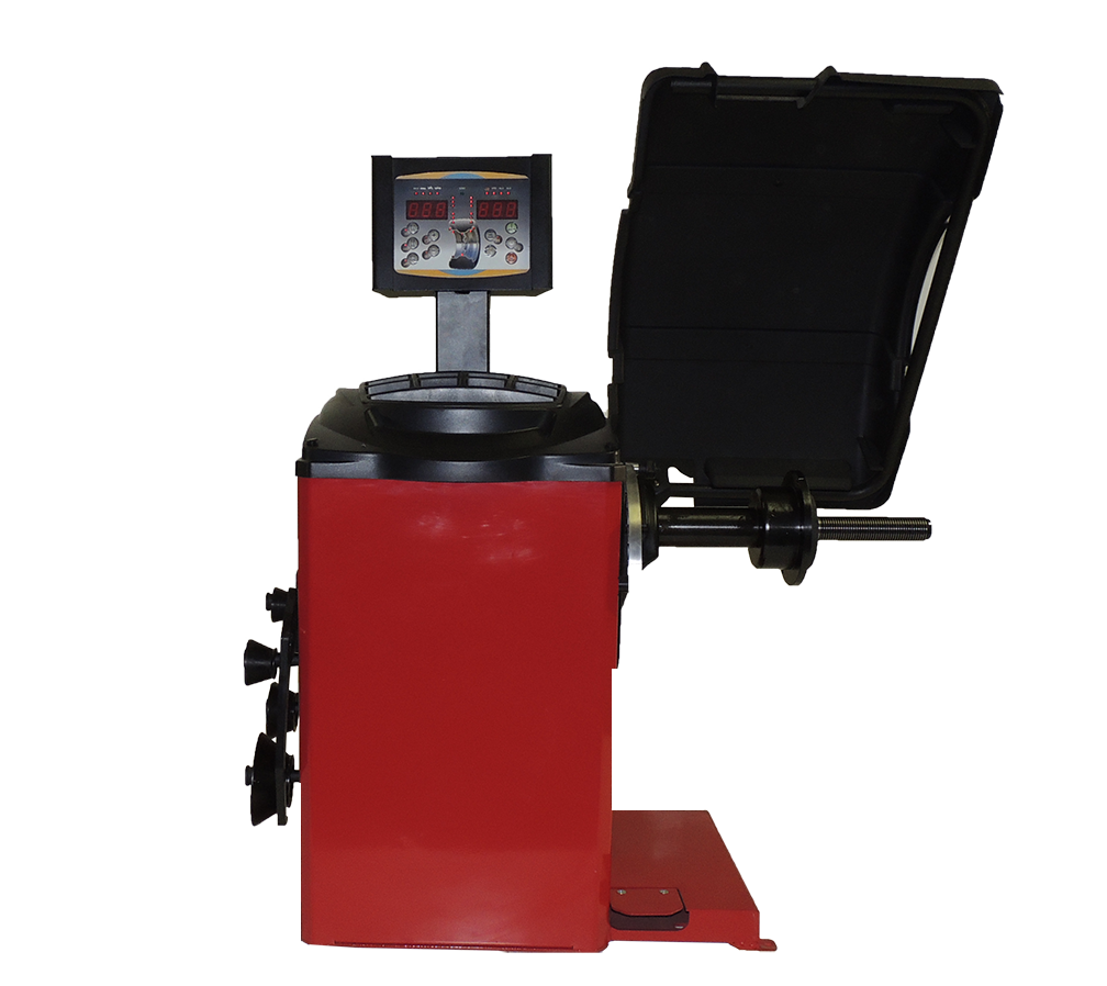 tuxedo cb66-VE wheel balancer with hood