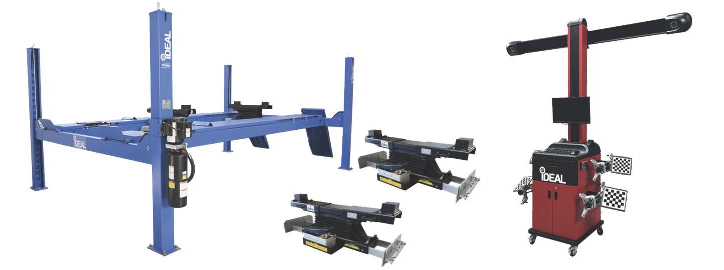 FP14KAC-X Alignment Lift / Rolling Air Jacks 7000lb / 3D Wheel Aligner Combo Kit - CK-FP14KACX-IWA-60-2000T-K
