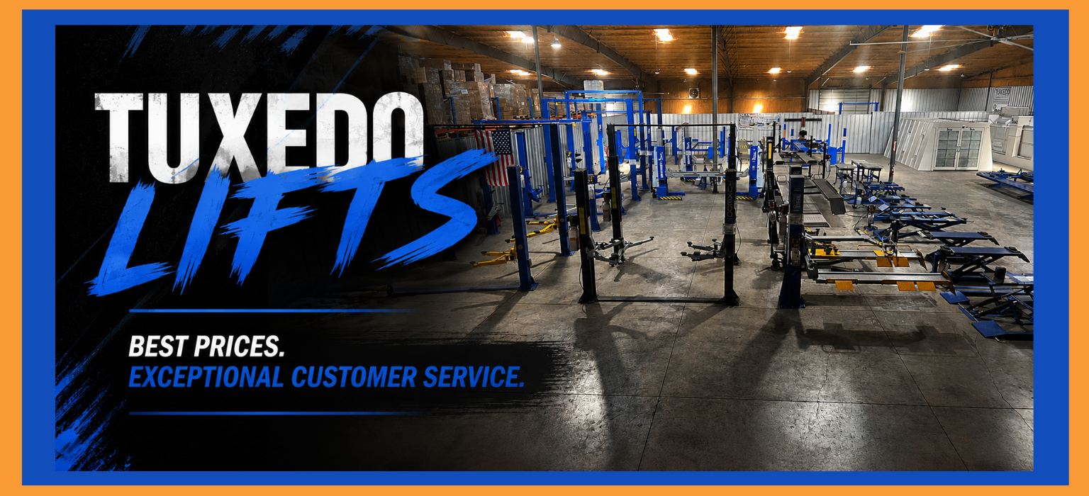 tuxedo automotive car lifts banner image