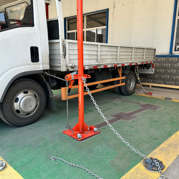 KATOOL KT-SB288 Truck Auto Body Puller Frame Straightener on a truck