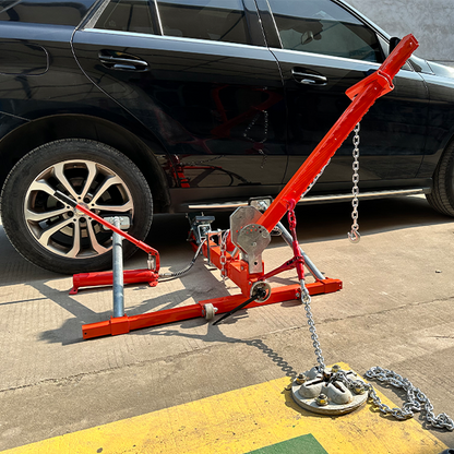 KATOOL KT-YA260 Auto Body Dent Removal Tool Pulling Machine working on a car showing how it works
