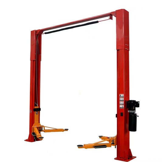 KT-M20 Two Post lift red with white background