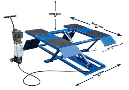 Tuxedo LR-26-PAD 6,000 lb Low Rise Scissor Lift