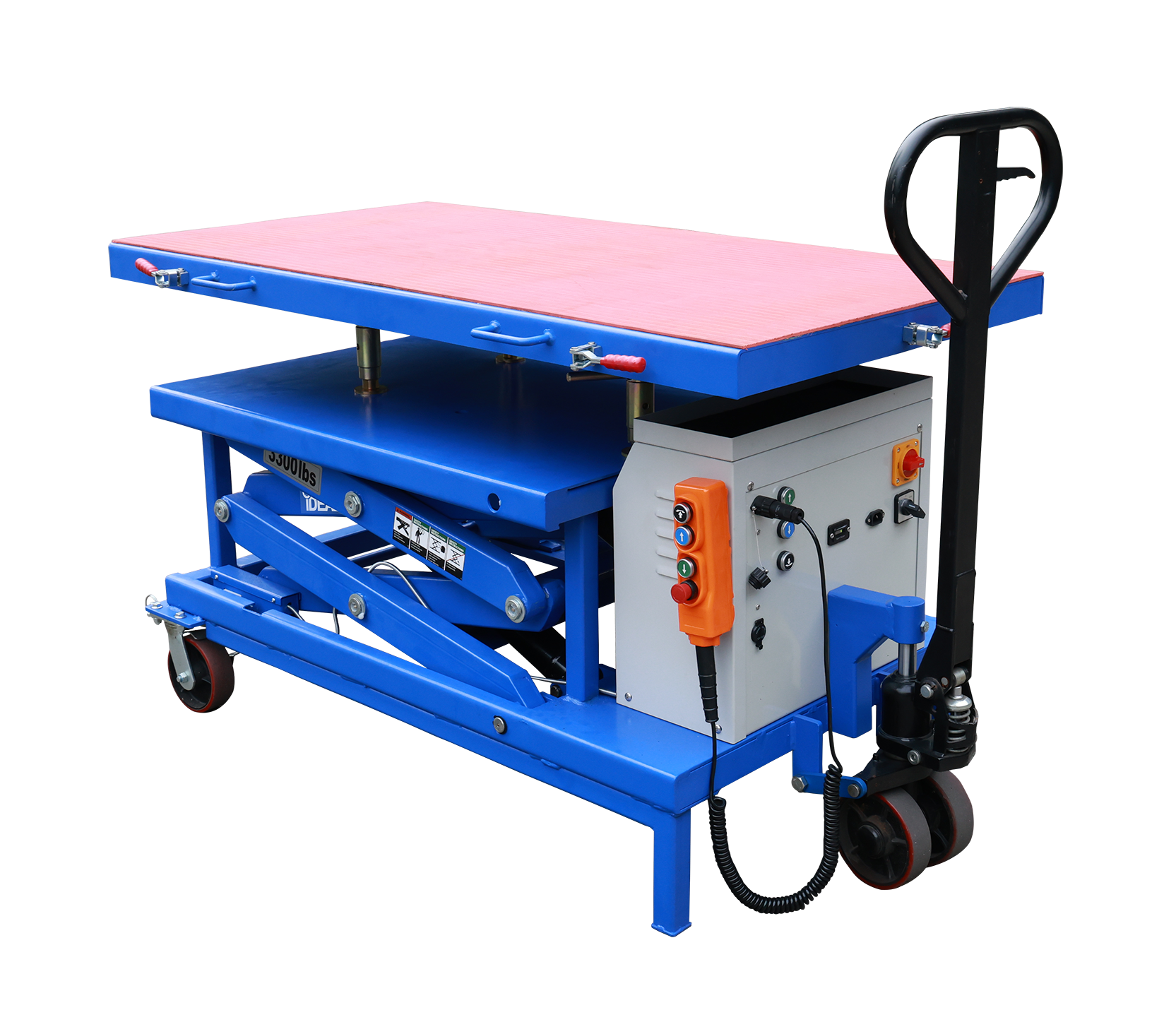 iDeal Lift Table EV Battery / DC Battery Operated 3,300lb Capacity - LT-EV3300DC-X