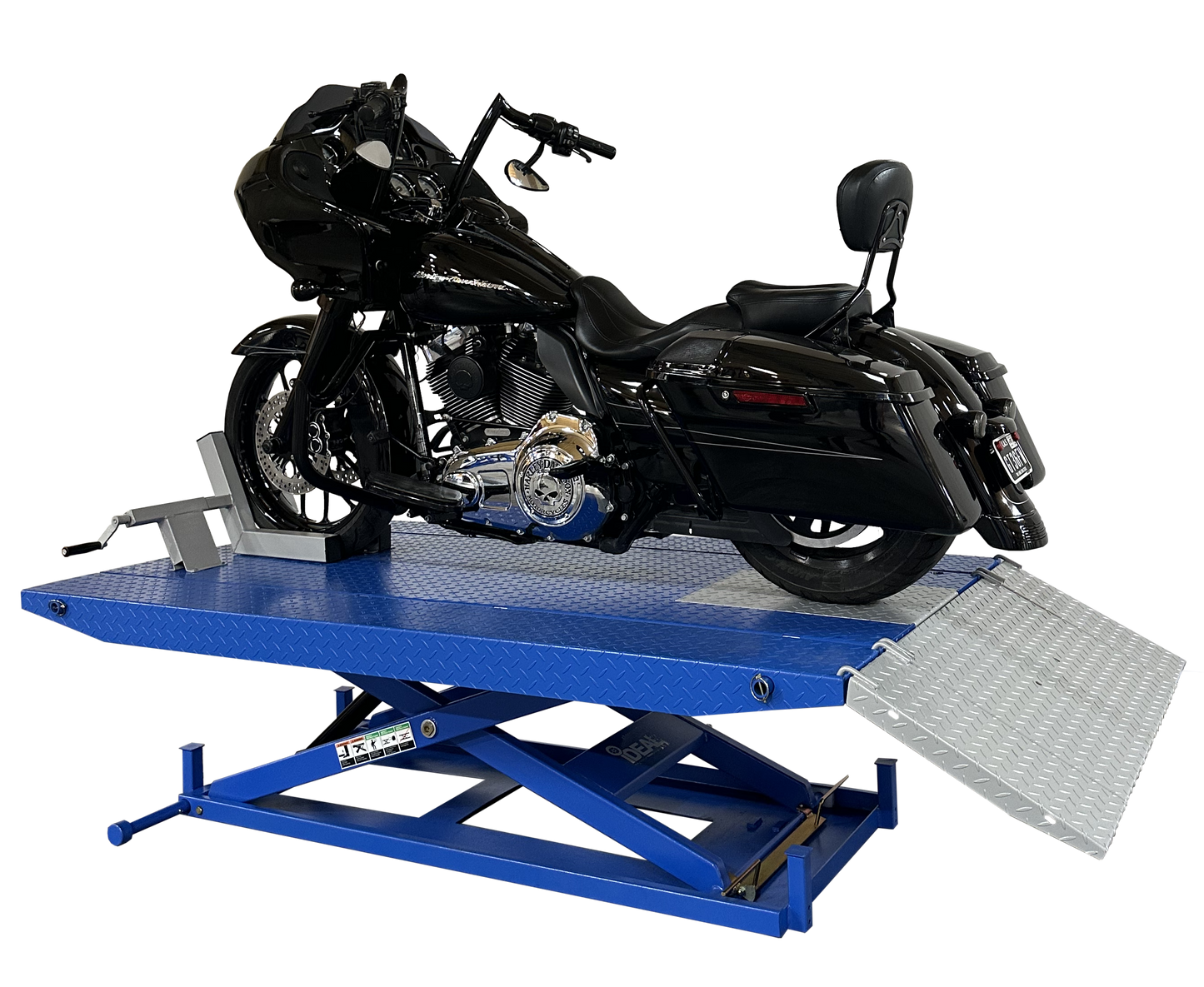 Tuxedo M-1500C-HR 1,500lb High Rise Motorcycle Lift - Black Or Blue