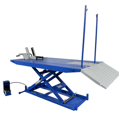 Tuxedo M-1500C-HR 1,500lb High Rise Motorcycle Lift - Black Or Blue