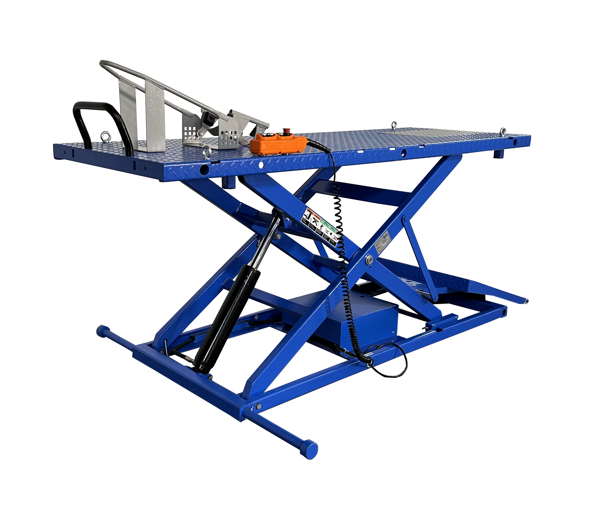 iDeal Elec-Hydra 2200lb High Rise Motorcycle Lift Bench -M-2200IEH-HR
