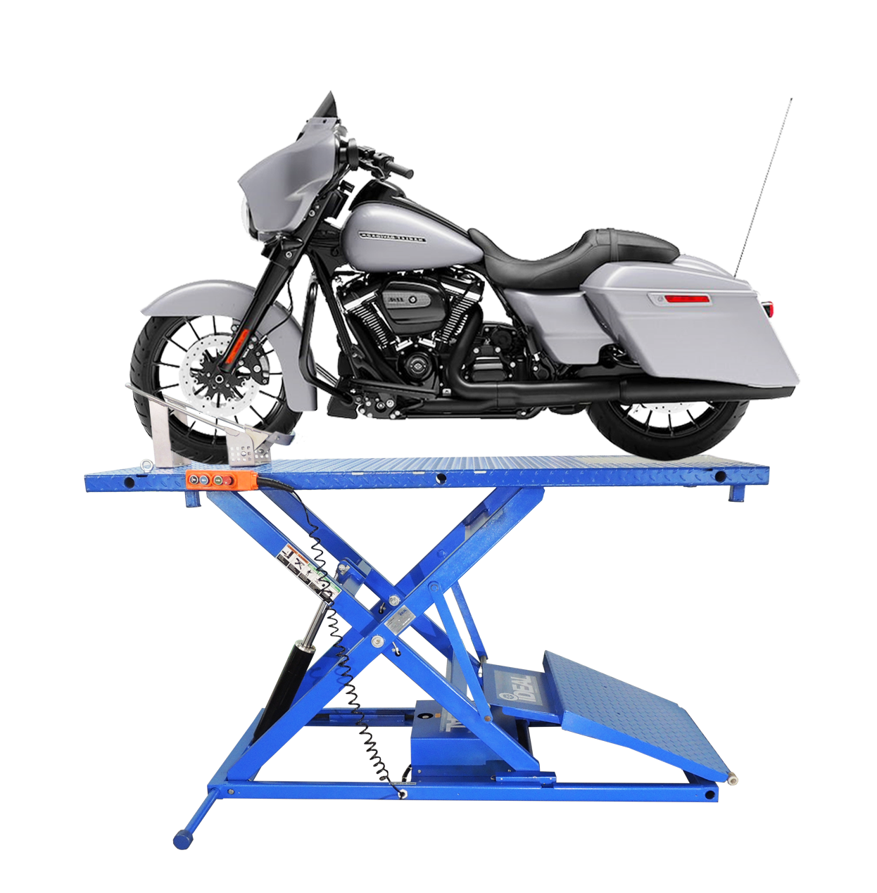 iDeal Elec-Hydra 2200lb High Rise Motorcycle Lift Bench -M-2200IEH-HR