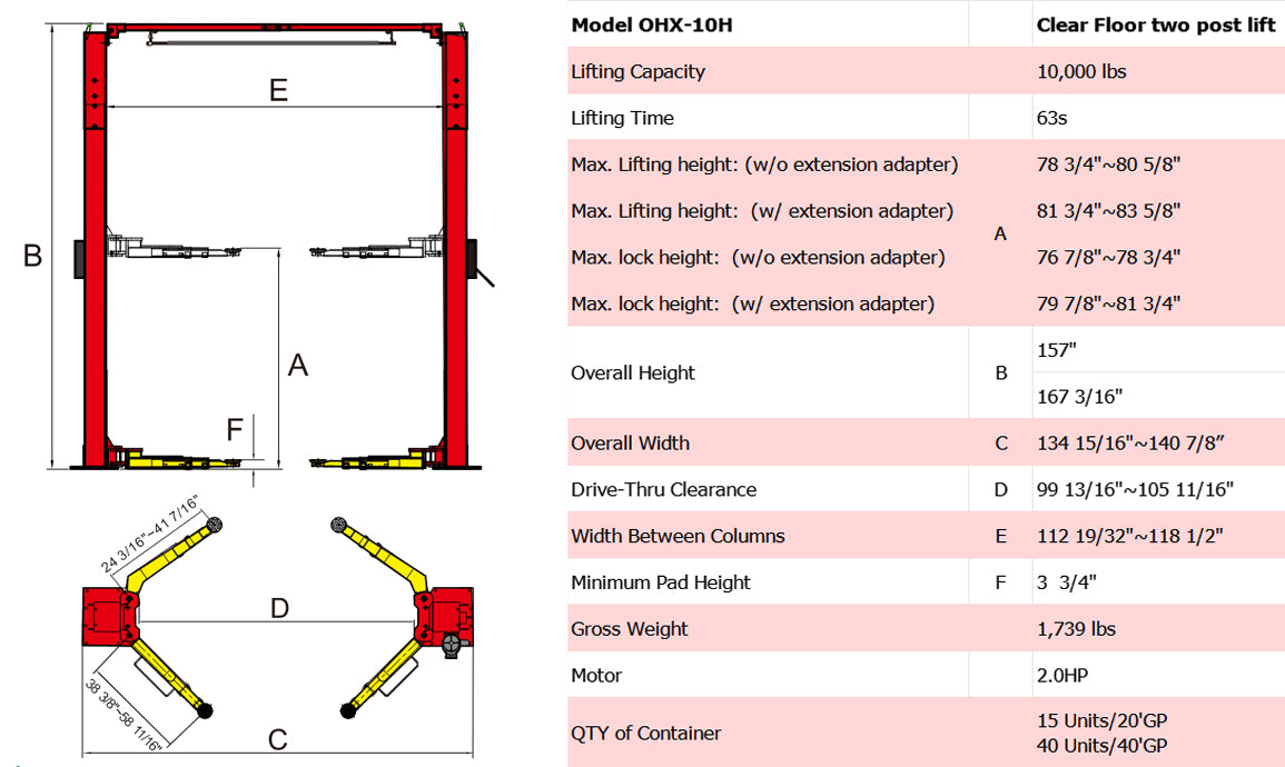 ohx-10h specifications 
