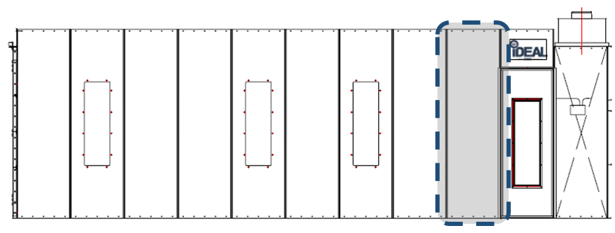 iDEAL Cross Flow Extension Kit (Solid Panel or Panel w/ Light)  - PSB-AFCF30SEPK-AK