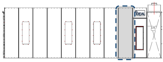 iDEAL Cross Flow Extension Kit (Solid Panel or Panel w/ Light)  - PSB-AFCF30SEPK-AK