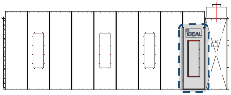 iDEAL Cross Flow Personnel Side Door Kit- PSB-AFCF-PSDK-AK