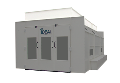 side down canopy plenum for ideal paint booths