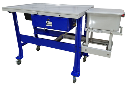 ideal parts tear down table with parts washer