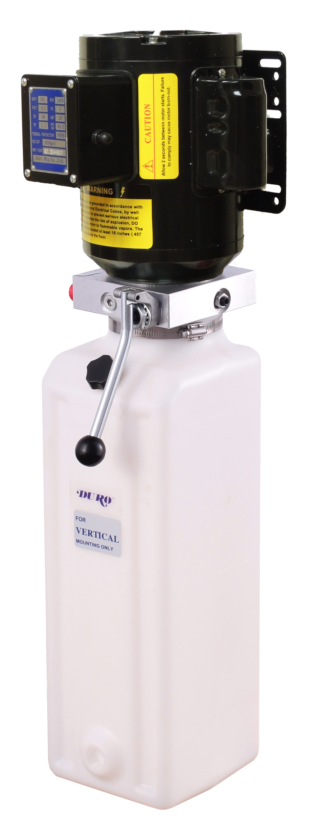 110 Volt Duro Long Tank Power Unit - PU-110V-L-K