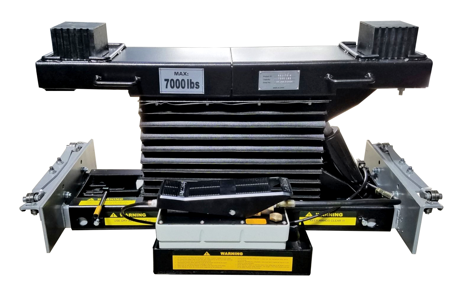 rolling air jack for ideal and tuxedo four post lifts