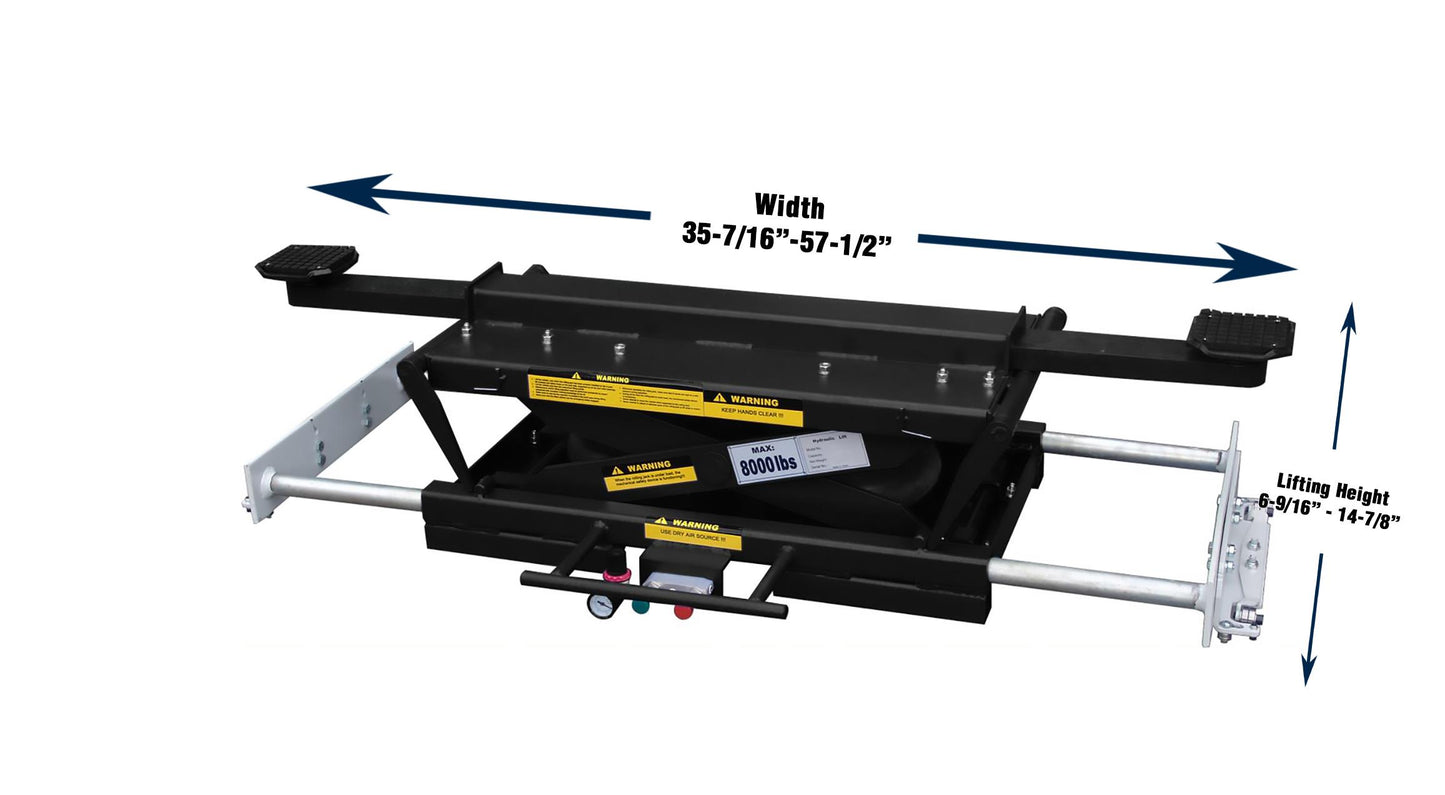 Tuxedo RAJ-8K-H Rolling Air Jack 8,000lb Capacity - High Mount