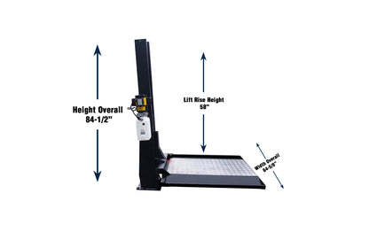 Tuxedo SC-2K 2,000lb Single Column Lawnmower Storage Lift