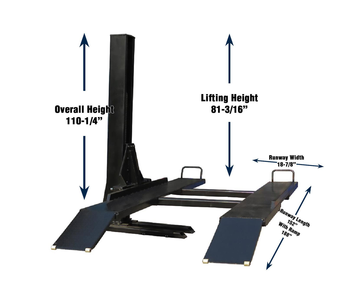 Single Column Storage Lift 6,000lb - SP-6K-SS