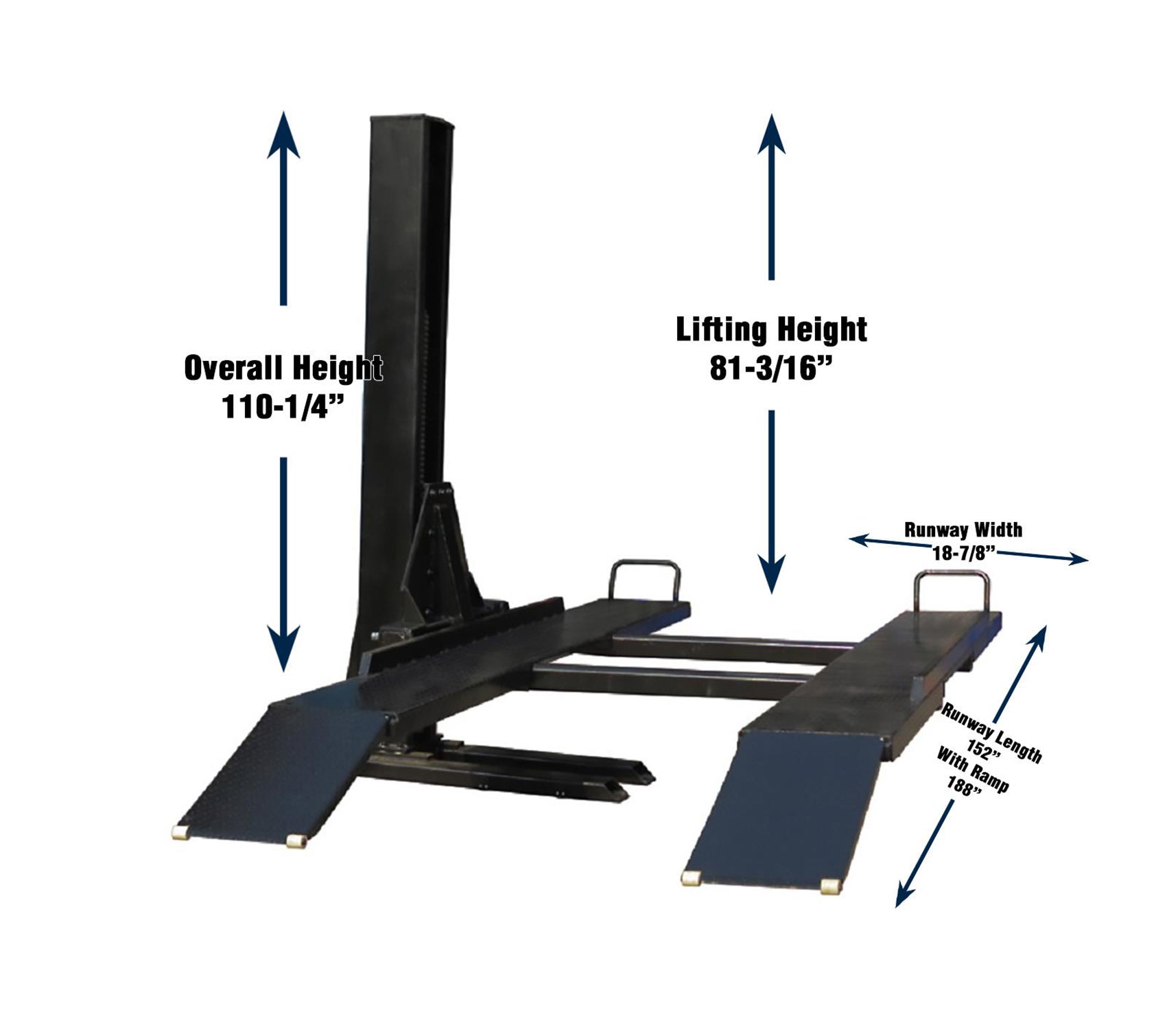 Single Column Storage Lift 6,000lb - SP-6K-SS