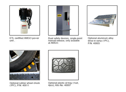 AMGO SPL-6 Single Column Parking Lift