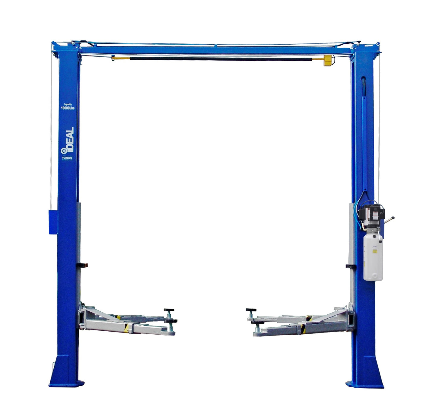 iDEAL TP10KAC-DX ALI Certified 10,000lb Clear Floor Two Post Lift - Bi-Symmetric Arms