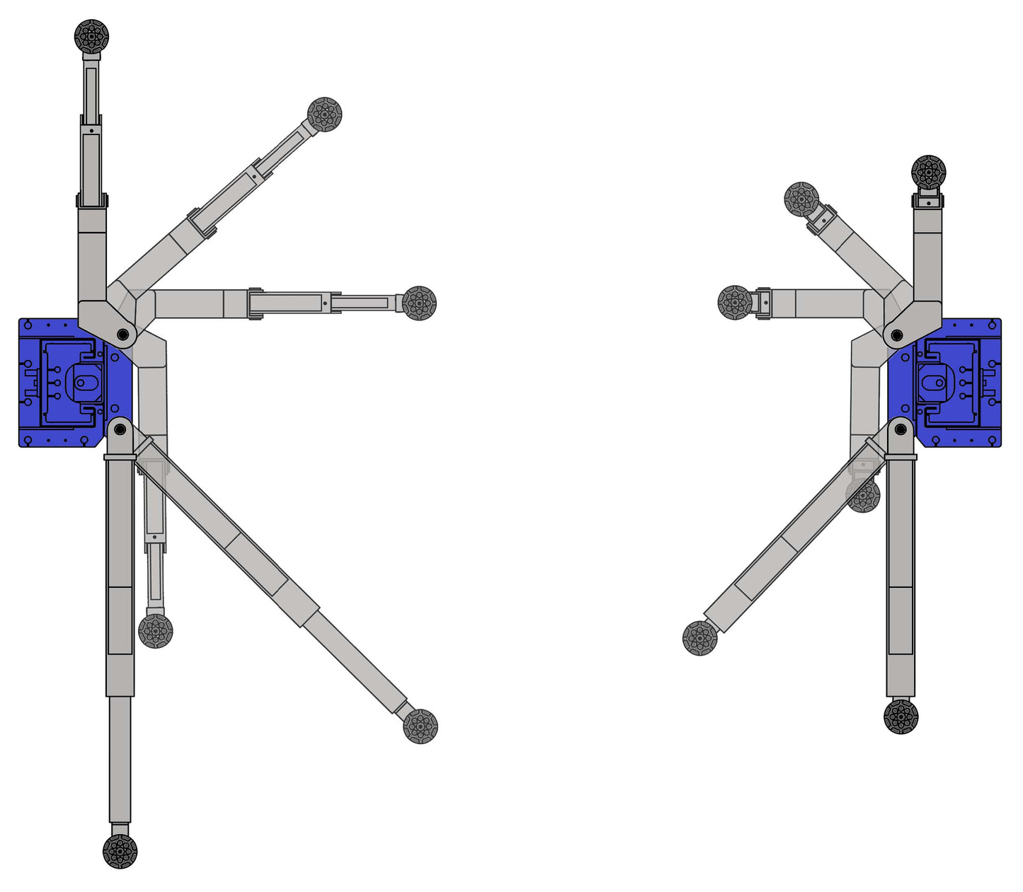 Tuxedo TP11KC-DX 11,000lb Two Post Lift - Bi-Symmetric Arms