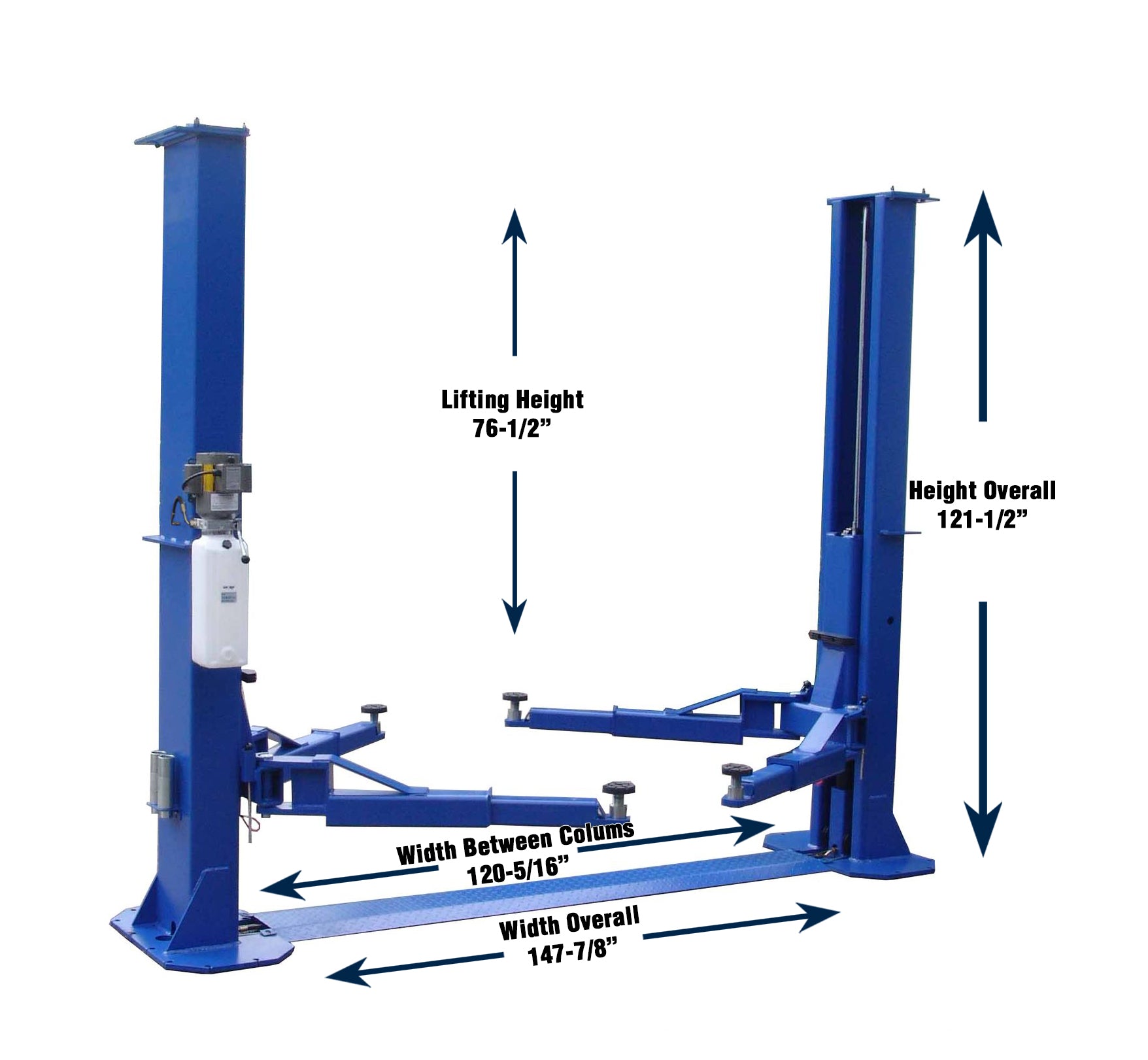 Tuxedo 12,000lb Floor Plate Two Post lift - TP12KFX