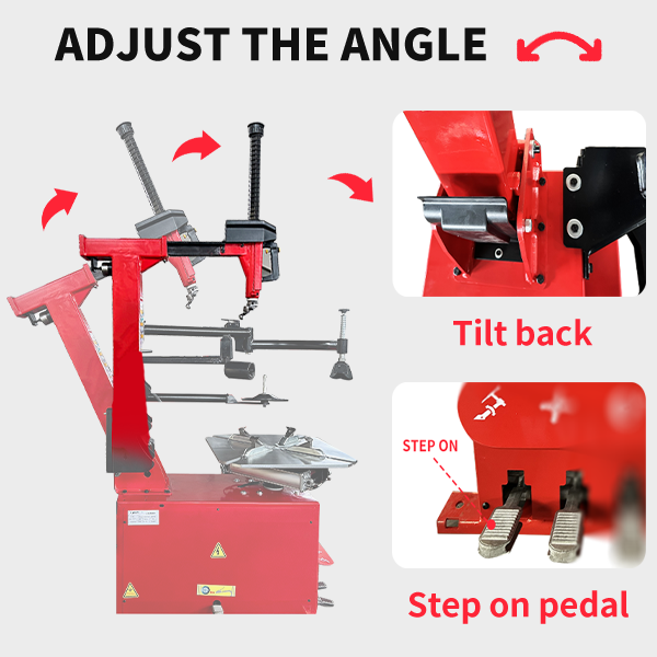 Katool KT-T850 Tilt back design on tire changer machine