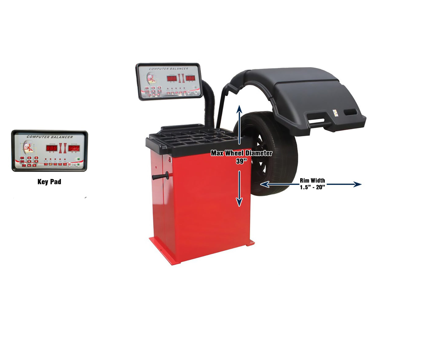 Tuxedo WB-953 Wheel Balancer with Hood Assembly