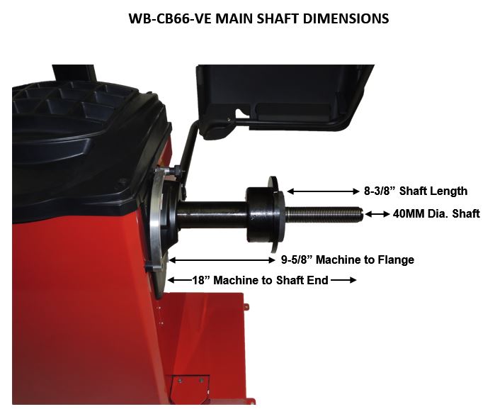Tuxedo CB66-VE Wheel Balancer