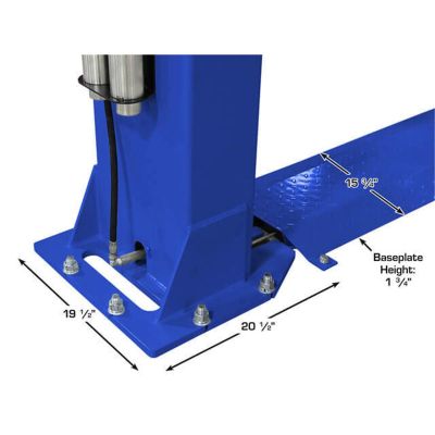 Atlas PVL9BP Platinum ALI Certified Baseplate 2 Post Lift