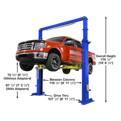 Atlas Platinum PVL15 ALI Certified Commercial Grade Overhead 2-Post Lift 15,000 lb. Capacity