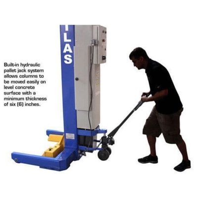 Atlas 4030BC ALI Certified 66,000lb Capacity Battery Powered Mobile Column Lift System